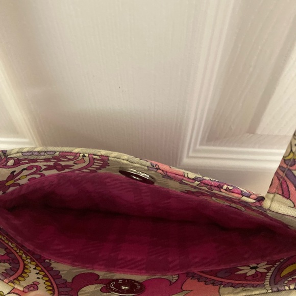 Vera Bradley Cross Body Pink Paisley Meets
Plaid Bag Purse - Picture 5 of 7